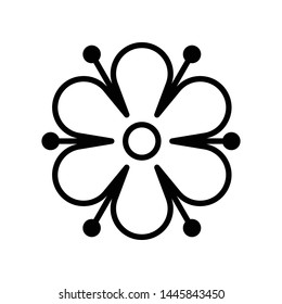 Flower Nature Element Vector Icon Design Template