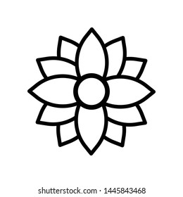 Flower Nature Element Vector Icon Design Template