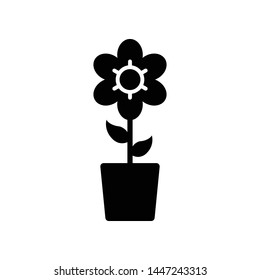 Flower Nature Element Vector Icon Design Template