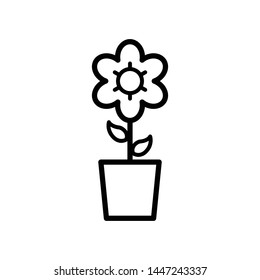 Flower Nature Element Vector Icon Design Template