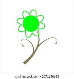 Flower Nature Frame Logo Template