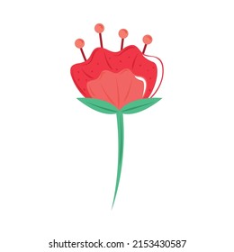 flower nature icon isolated flat