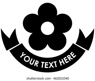 Flower nature logo design vector