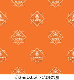 Flower nature pattern vector orange for any web design best