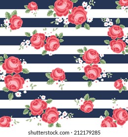 flower navy blue background