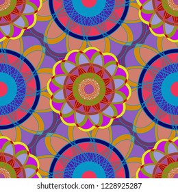 Flower new multicolored abstract magical mandala.