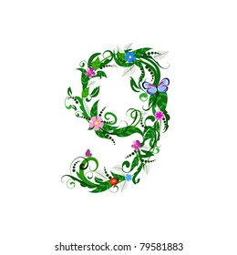 Flower number of butterflies