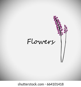 Flower object symbol. Vector