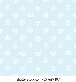 Blume auf blauem, nahtlosem Muster-Hintergrund