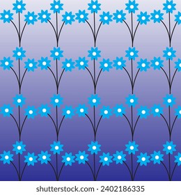 Flower on color background vector collection stock.