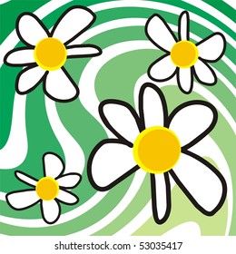 Flower on a colored background