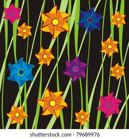 Flower on a colored background