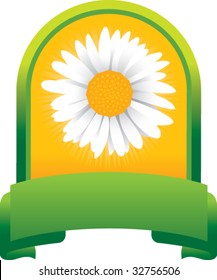 Blume auf grünem Display
