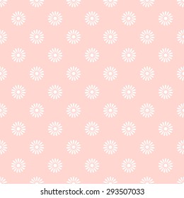 Flower on pink seamless pattern background
