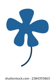 Flower On Stem Vector Illustration