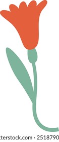 Blume auf Stamm, Vektorgrafik