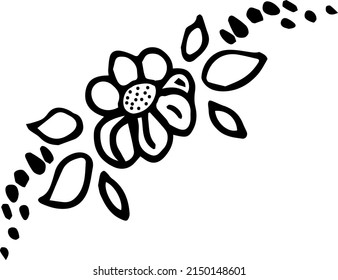 Flor sobre fondo blanco