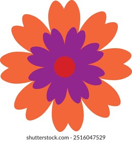 A flower on a white background