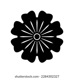 Blume auf weißem Hintergrund Rund um Ornament Abstrakte Blume Element für kreative Gestaltungsaufgaben Mandala Vektorgrafik