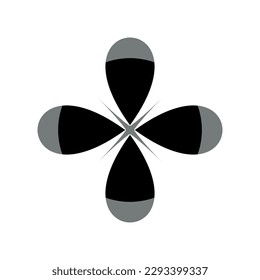 Blume auf weißem Hintergrund Rund um Ornament Abstrakte Blume Element für kreative Gestaltungsaufgaben Mandala Vektorgrafik