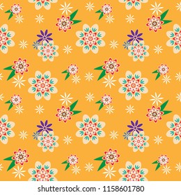 flower on yellow background
