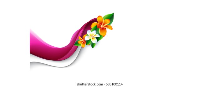 Flower orchid. Vector eps 10. Background vector design. Orchid. Used as background for display your products.