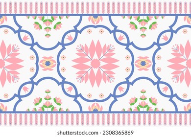 Flower Oriental ethnic pattern traditional, creative decorative tile,Luxury design texture,Morocco Art,glamorous, Design for textile, curtain, carpet, wallpaper, clothing, wrapping, Batik, fabric,Vect