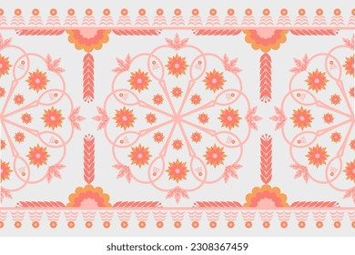 Flower Oriental ethnic pattern traditional, creative decorative tile,Luxury design texture,Morocco Art,glamorous, Design for textile, curtain, carpet, wallpaper, clothing, wrapping, Batik, fabric,Vect