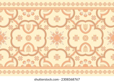 Flower Oriental ethnic pattern traditional, creative decorative tile,Luxury design texture,Morocco Art,glamorous, Design for textile, curtain, carpet, wallpaper, clothing, wrapping, Batik, fabric,Vect