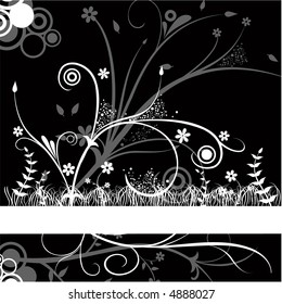 flower ornament background design