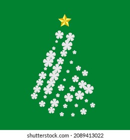 flower ornament for christmas tree decoration