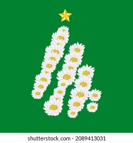 flower ornament for christmas tree decoration