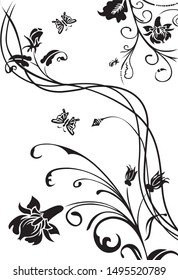 Flower ornament with different element