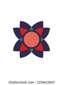 Flower ornament Logo template