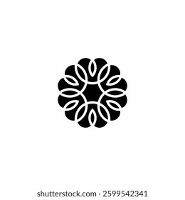 Flower Ornament Logo Vector Design