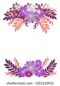 Flower ornament. In minimalist style. Flat isometric vector illustration