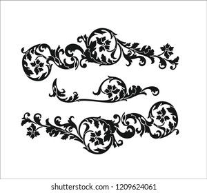 Flower Ornament Vector Stock Vector (Royalty Free) 1209624061 ...