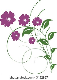 flower ornament - vector