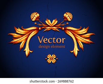 Flower ornament. Vector background. Floral vector illustration. Botanical ornamental design element. Hand drawn watercolour floral painting background. Can be used for book, card, wedding invitation