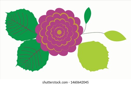 flower ornament vector for element design, EPS 10.