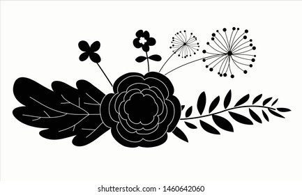 flower ornament vector for element design, EPS 10.