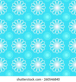 Flower ornament. Vector pattern. Endless texture for wallpaper, fill, web page background, surface texture. 