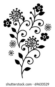 Flower of ornament vertor