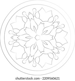 Flor. Un ornamento para tu fondo, patrones o una adición a tu trabajo.