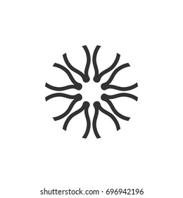 Flower Ornamental Logo Template Illustration Design. Vector EPS 10.