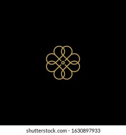 flower ornaments in abstract form