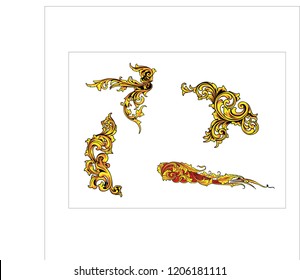 
Flower Ornaments Frame