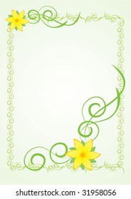 flower ornate border