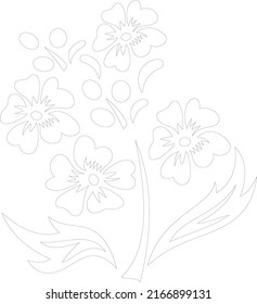 DISEÑO DE LÍNEA DE FLORES PARA LAZER