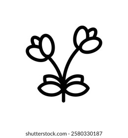 Flower Outline Icon. Flower Icon